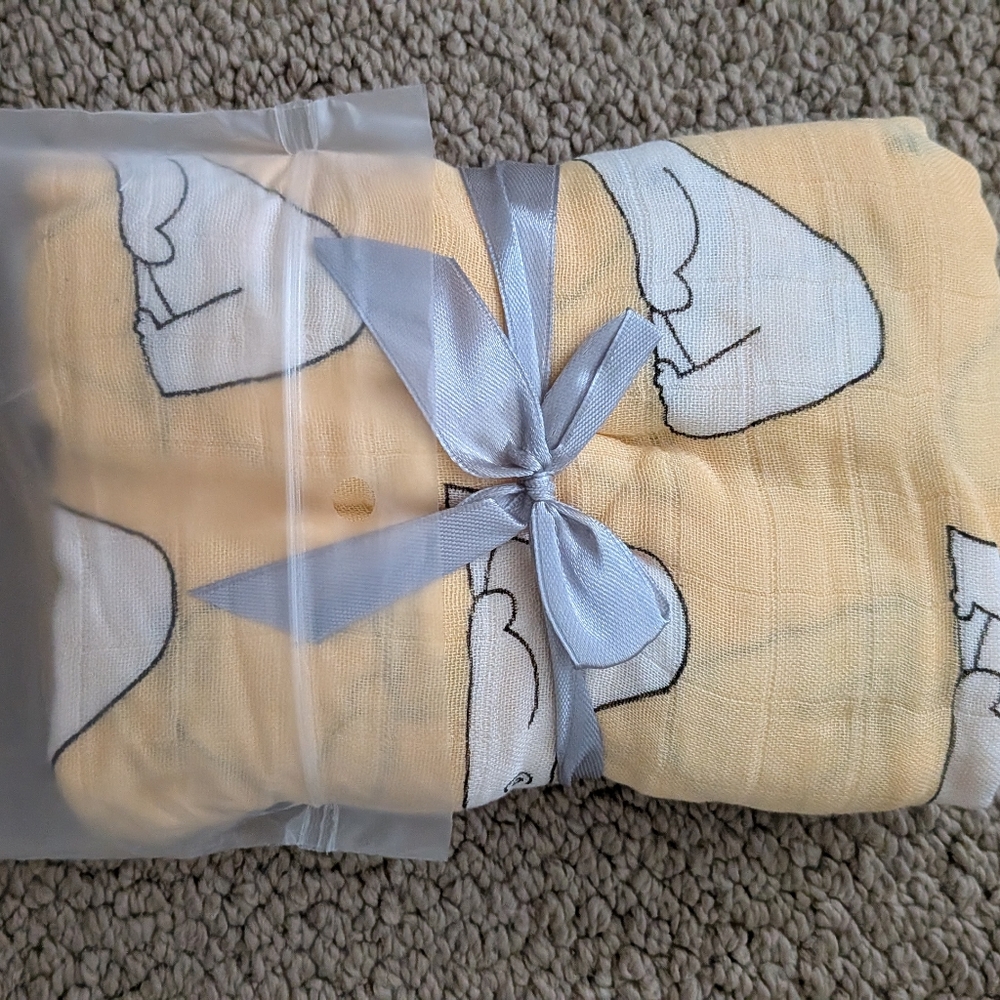 Yellow Baby Cotton swaddle